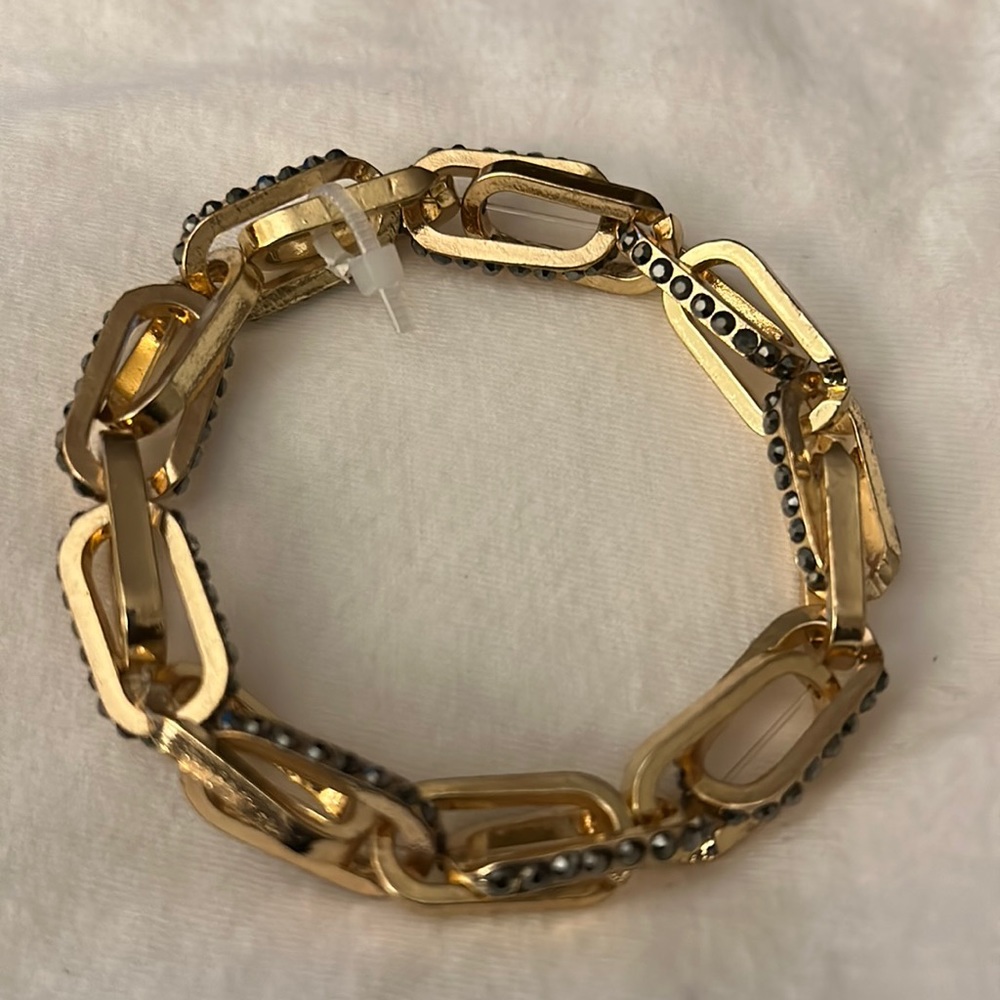 Pave Link stretch bracelet